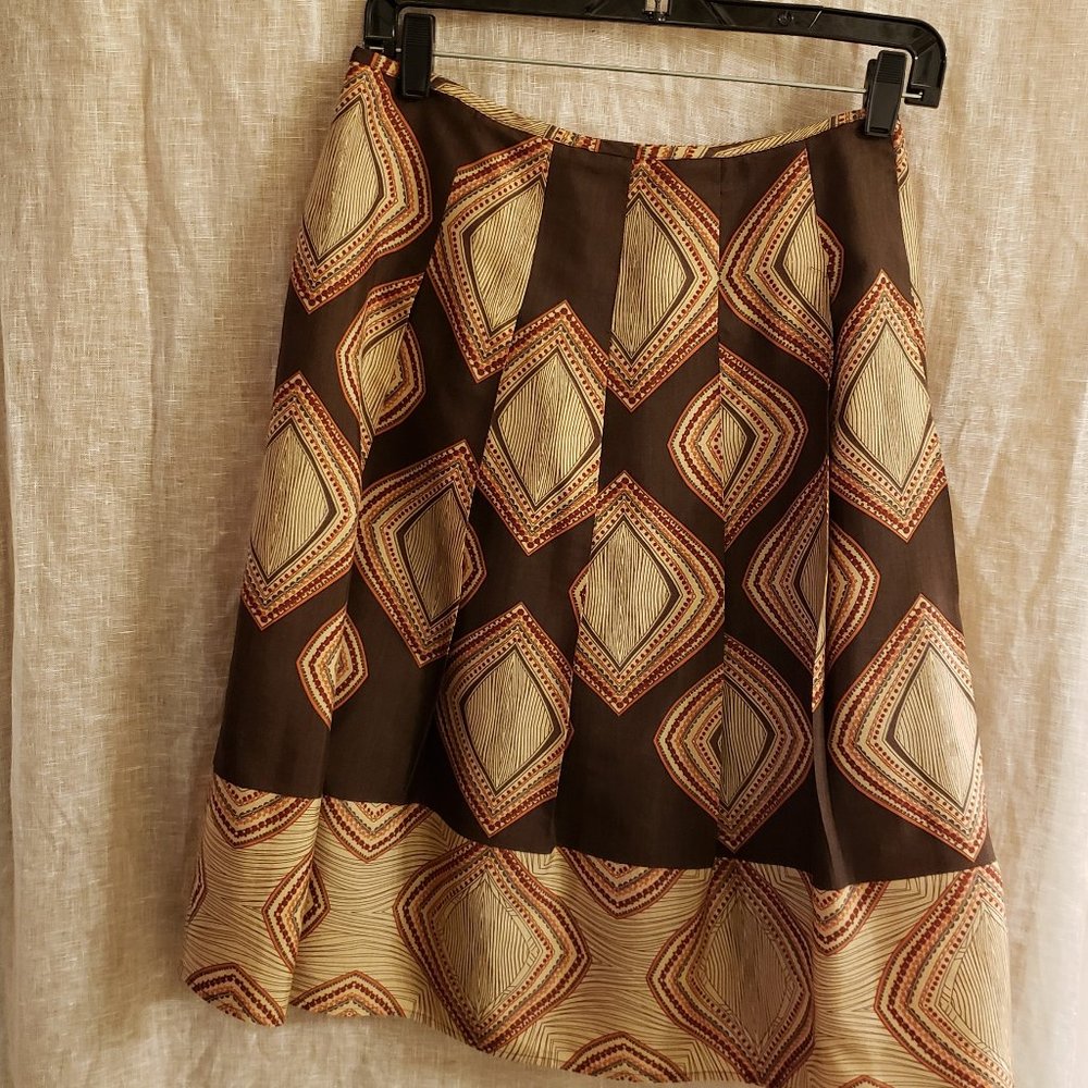 tribal print skirt